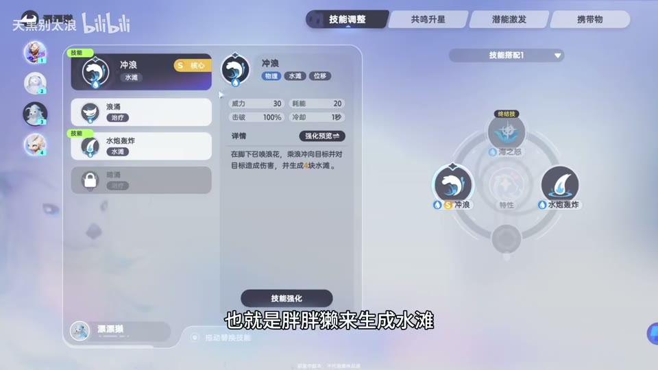 Team water setup and combat rotation